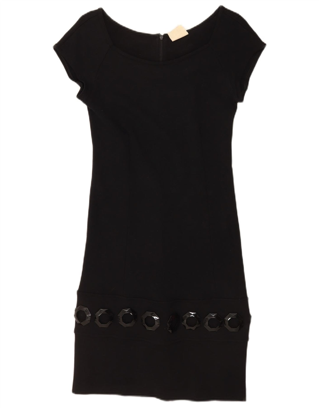 Rochie teacă vintage pentru femei UK 8 Small Black Viscose