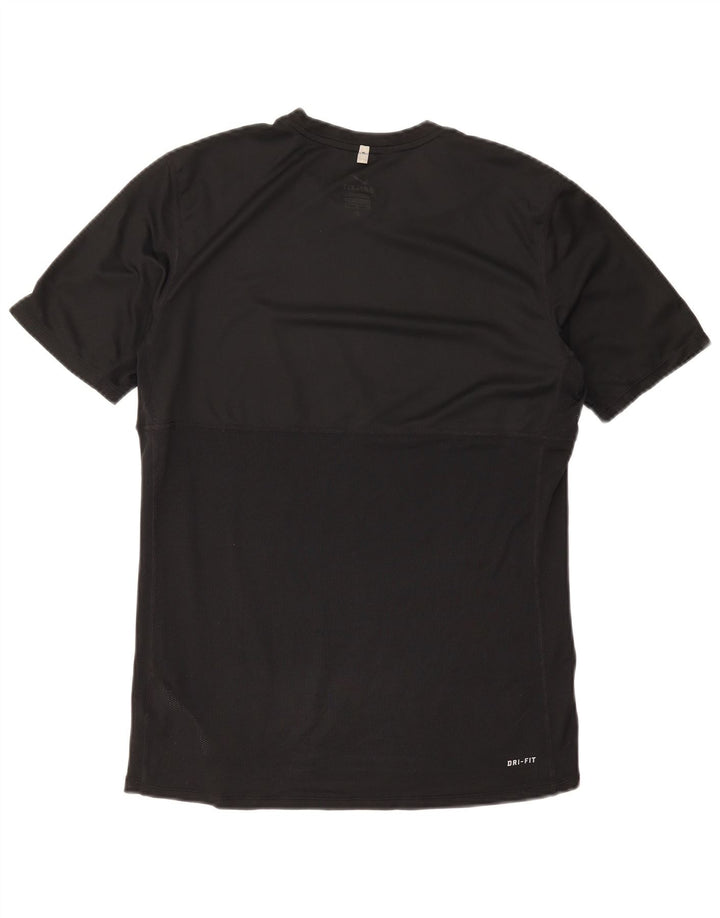 Tricou Nike Dri Fit pentru bărbați Top Mediu Negru Poliester Sport