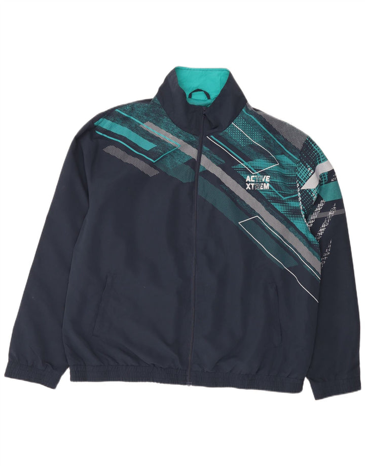 Trening pentru bărbați Atlas For Men Jachetă de top XL Bleumarin Geometric Poliester