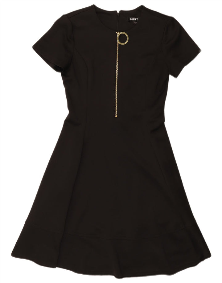 Rochie A-Line Dkny pentru femei US 4 Small Poliester negru