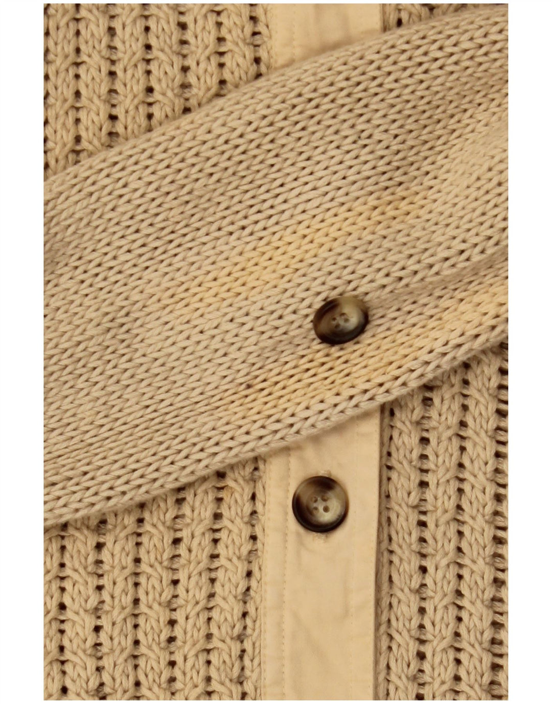 Pulover cardigan Massimo Dutti pentru femei UK 12 bumbac mediu bej