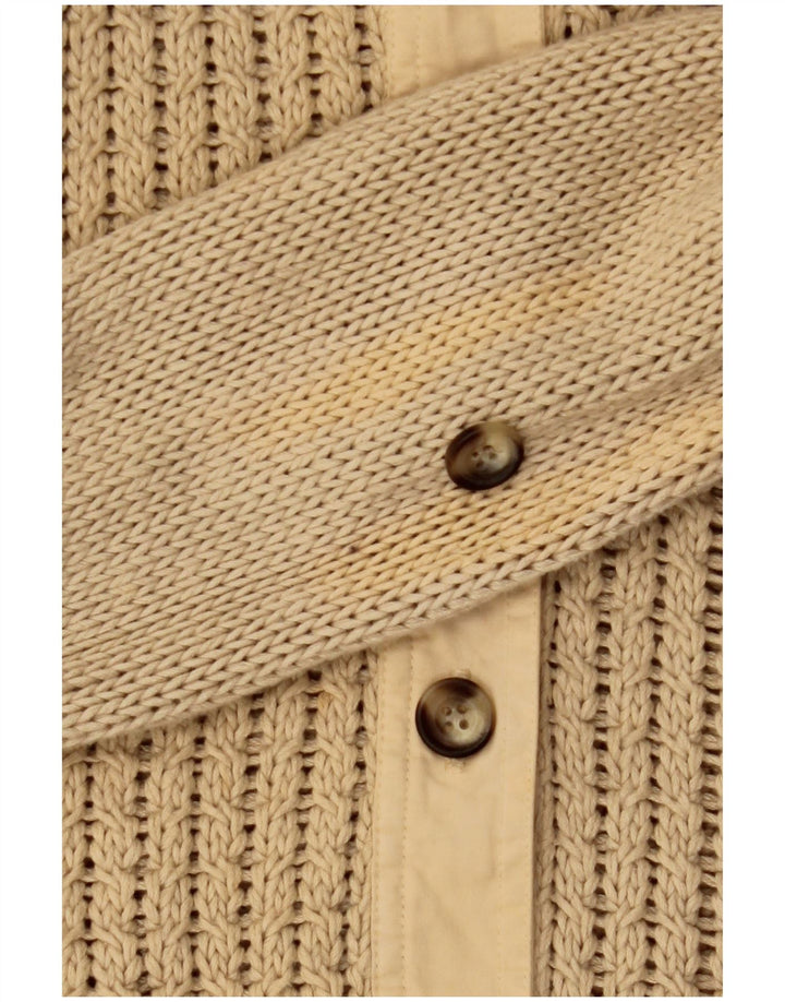 Pulover cardigan Massimo Dutti pentru femei UK 12 bumbac mediu bej