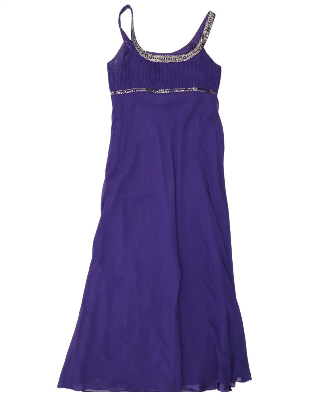 Rochie maxi fără mâneci pentru femei Debut UK 14 Poliester violet mediu