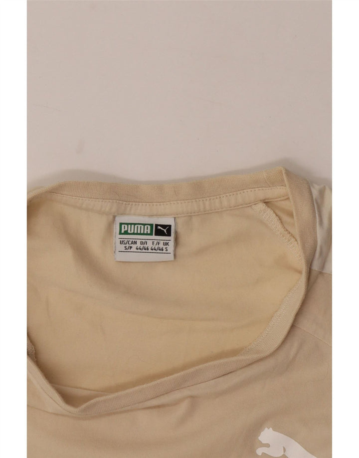 Tricou pentru bărbați Puma Top mic Bej Colorblock