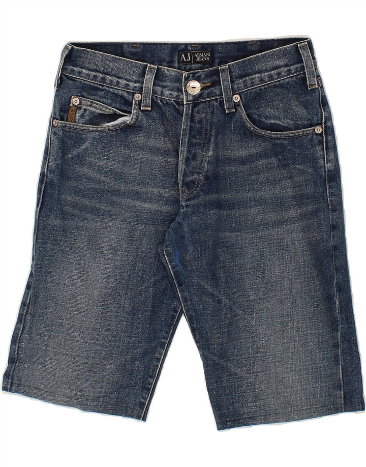 ARMANI JEANS Womens Denim Shorts W29 Medium Blue Cotton Vintage Armani Jeans and Second-Hand Armani Jeans from Messina Hembry 