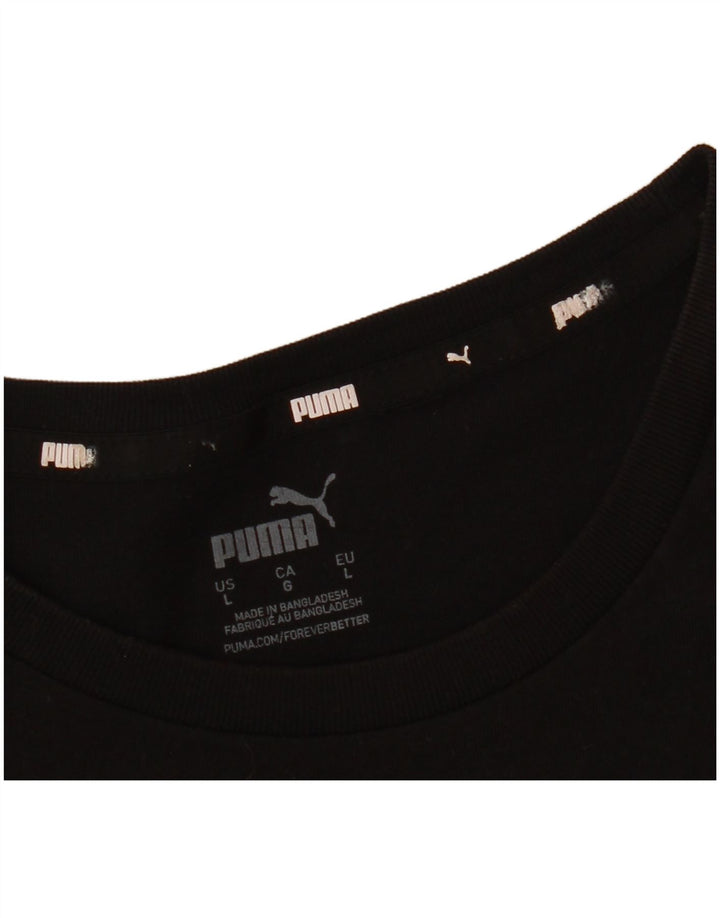 Tricou grafic Puma pentru bărbați Top Large Negru