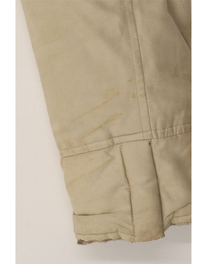 Jachetă căptușită Woolrich pentru femei UK 14 Medium Beige Bumbac