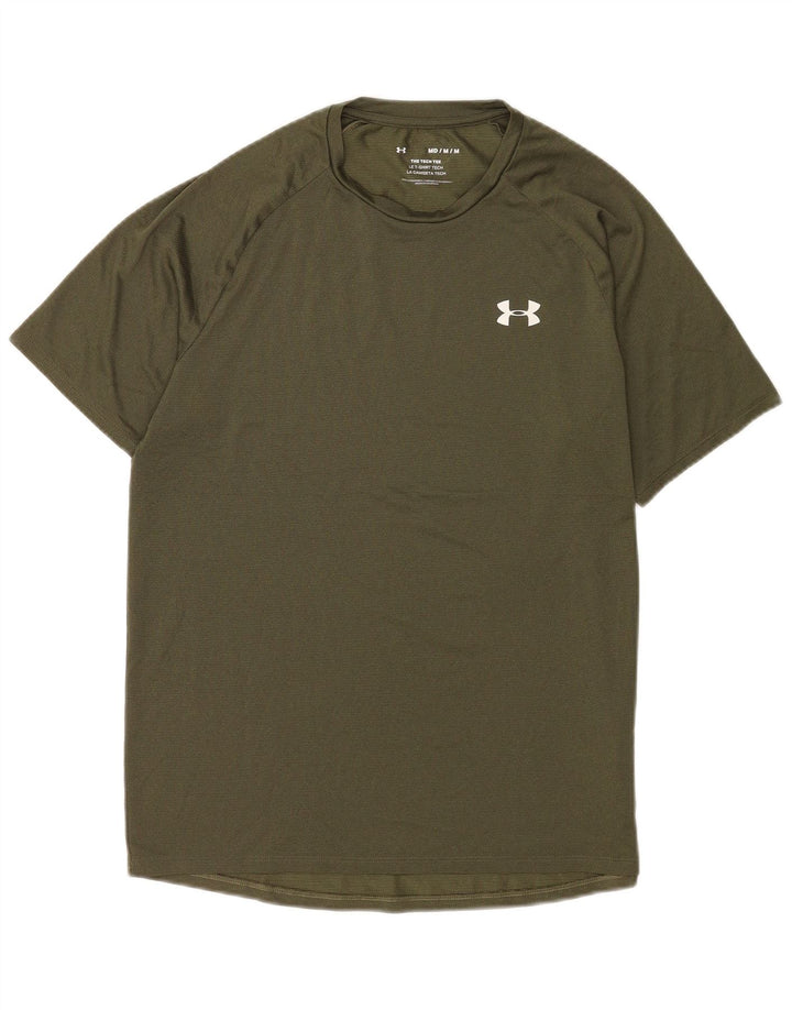 Tricou Under Armour pentru bărbați Top Mediu Kaki Poliester
