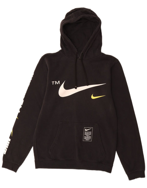 Pulover Nike Grafic pentru bărbați, bumbac mic, negru