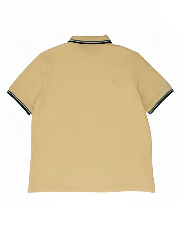 Cămașă polo Fred Perry pentru bărbați XL, bumbac cu dungi galbene