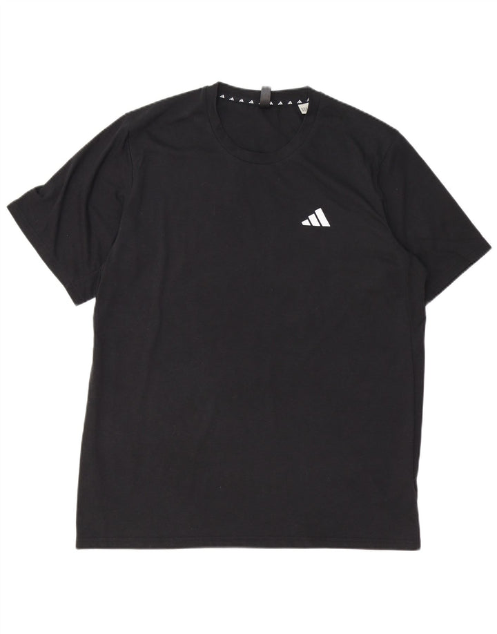 Tricou ADIDAS Aeroready pentru bărbați Top mare din bumbac negru