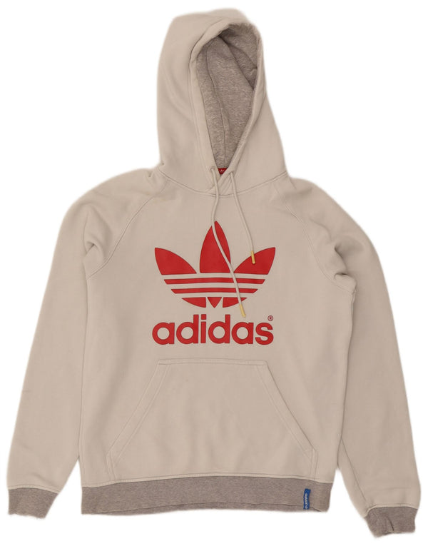Pulover pentru bărbați Adidas Graphic Hoodie, mediu alb, bumbac color bloc