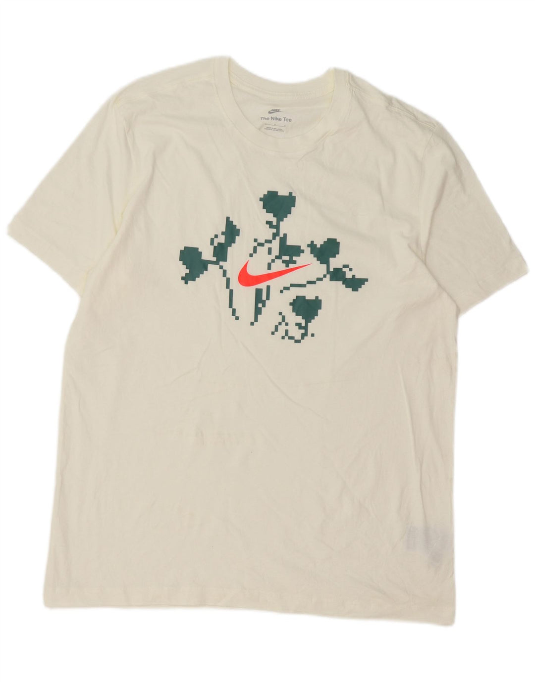 Tricou grafic Nike pentru bărbați Top mare din bumbac alb