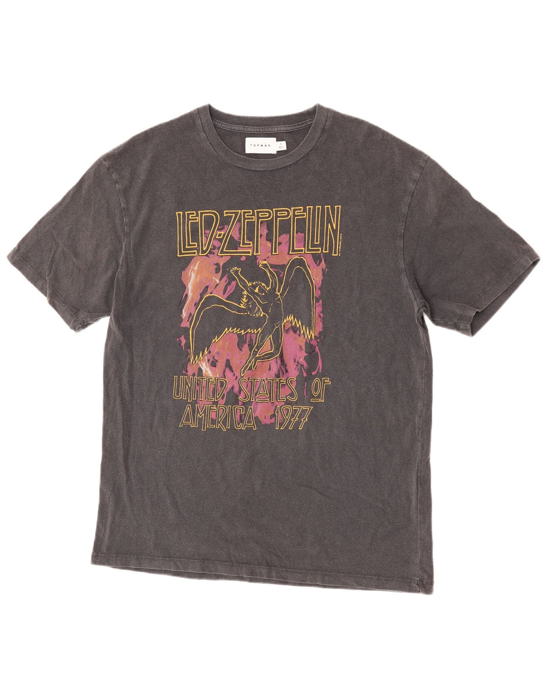 Tricou grafic Topman pentru bărbați Top mic bumbac gri