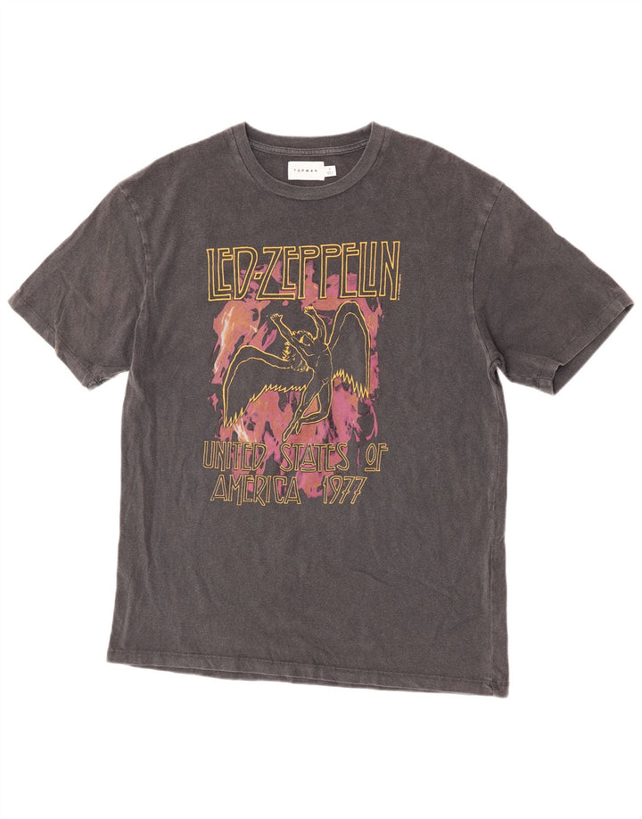 Tricou grafic Topman pentru bărbați Top mic bumbac gri