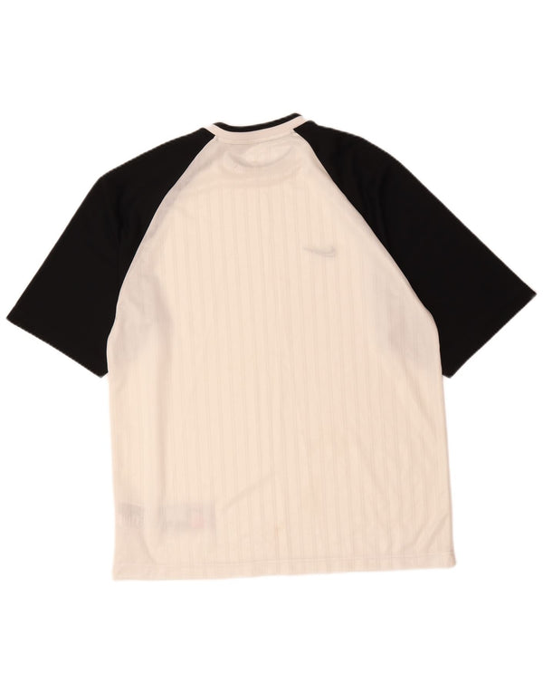 Tricou pentru bărbați Nike Top Mediu Alb Poliester Bloc de culoare