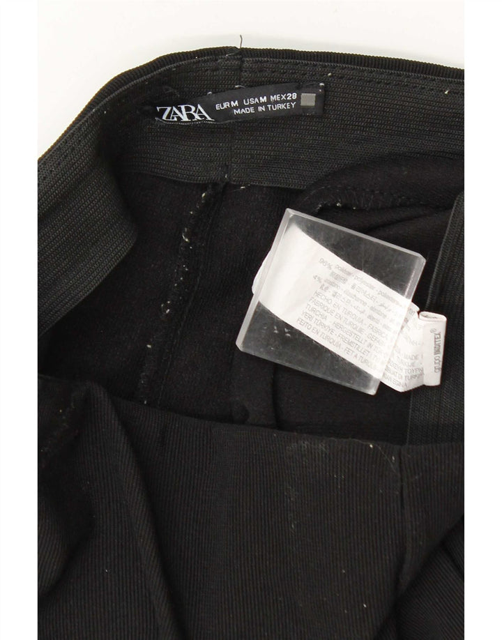 Leggings Flare pentru femei Zara UK 14 Poliester mediu negru