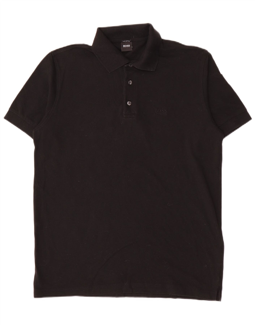 Tricou polo pentru bărbați Hugo Boss, bumbac mediu negru