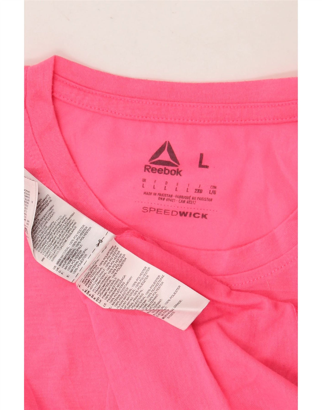 Tricou grafic pentru bărbați Reebok Top mare poliester roz