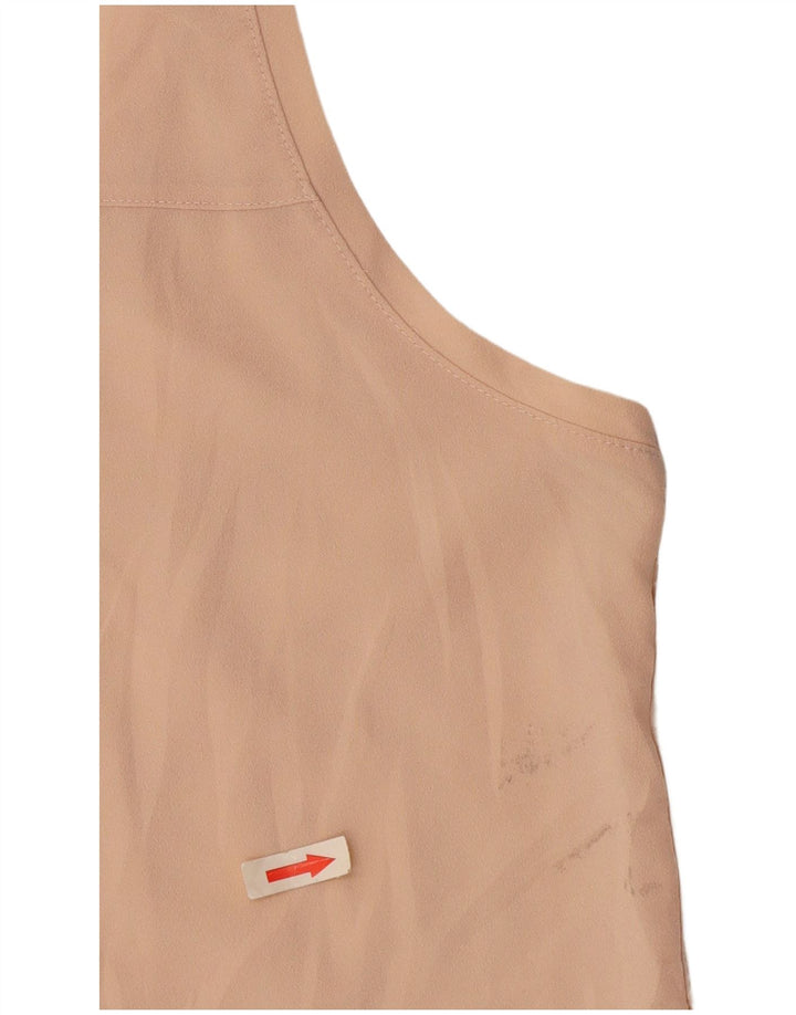 Calvin Klein Womens Vest Top UK 10 Small Pink Spotted Poliester