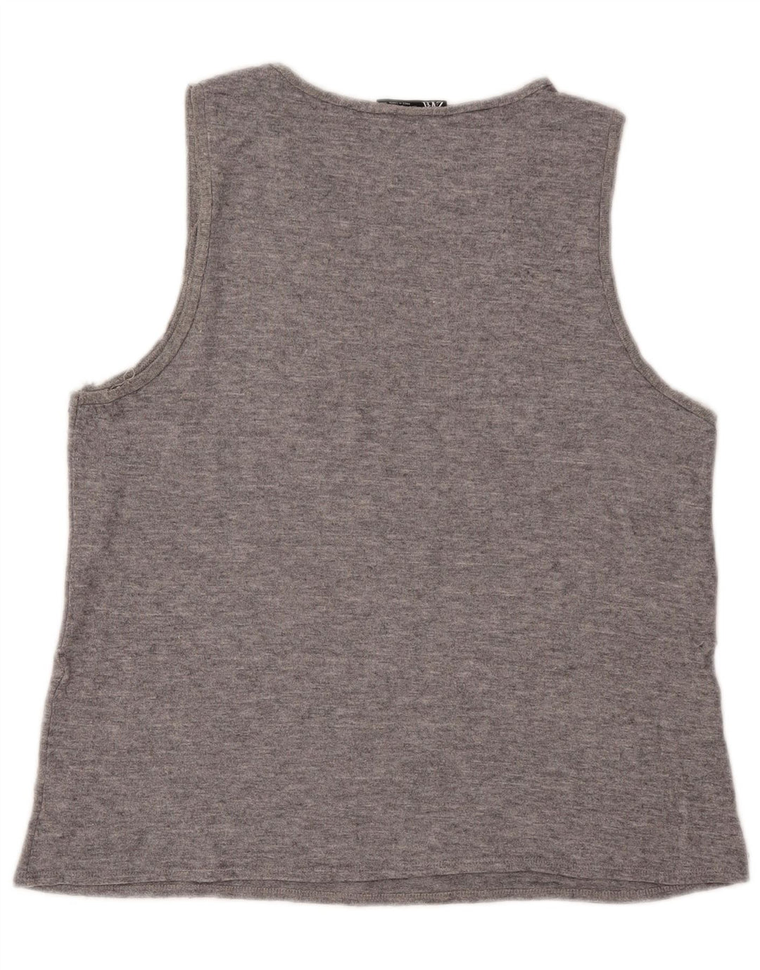 Vest Vest Top Femei Zara UK 16 Large Gri Fair Isle