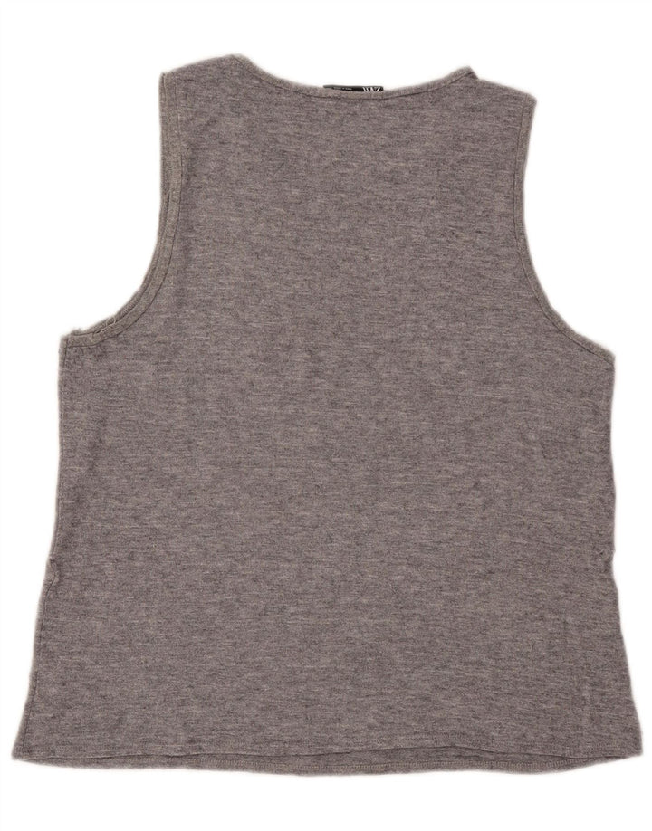 Vest Vest Top Femei Zara UK 16 Large Gri Fair Isle