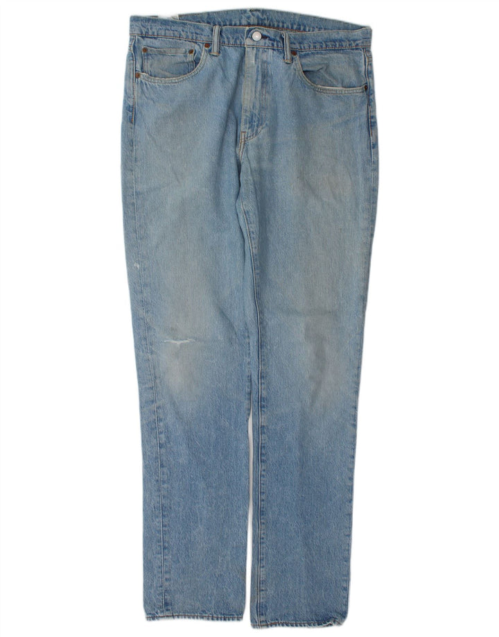 Blugi slim pentru bărbați Levi's Distressed W36 L34 Bumbac albastru