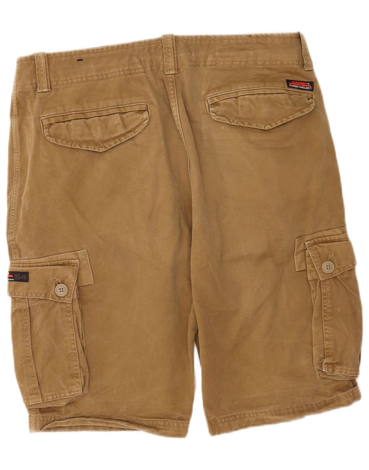 Pantaloni scurți cargo Superdry pentru bărbați W34, bumbac, bej, mari