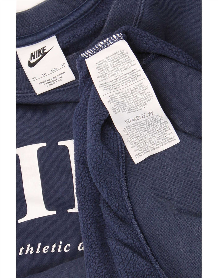Pulover supradimensionat pentru bărbați Nike Graphic XS Bumbac bleumarin