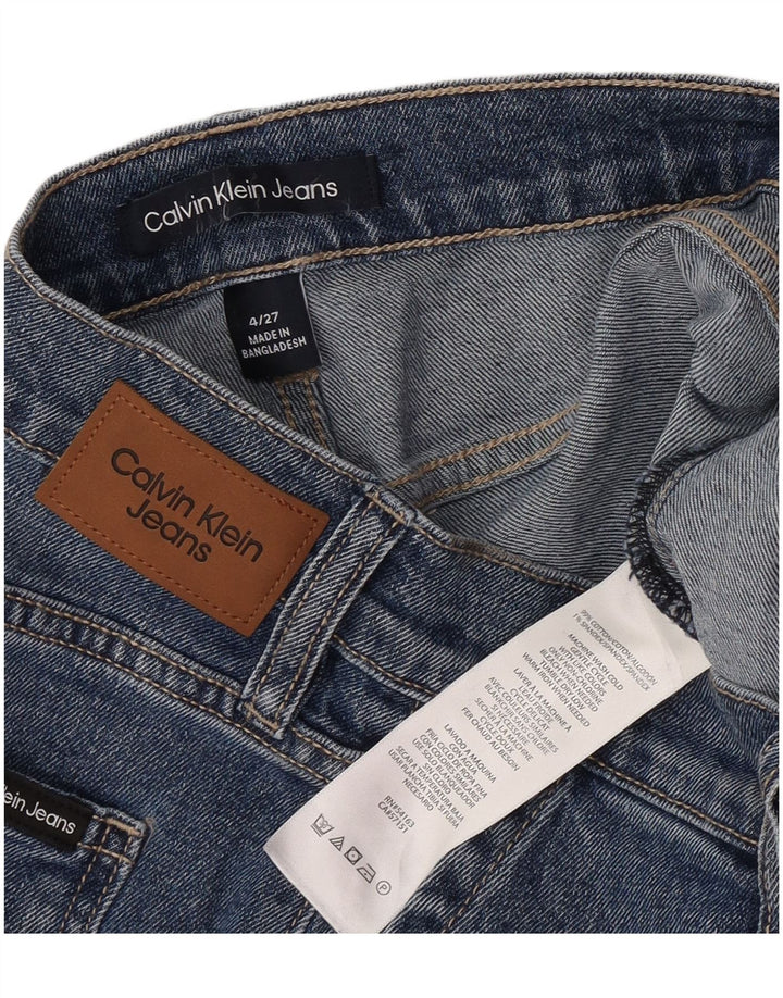 Pantaloni scurți din denim Calvin Klein pentru femei US 4 Small W27 Bumbac albastru