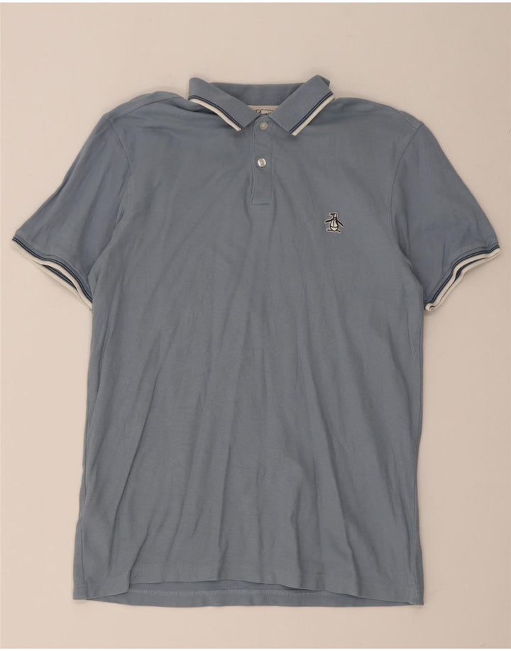 PENGUIN Tricou polo pentru bărbați, bumbac albastru mediu