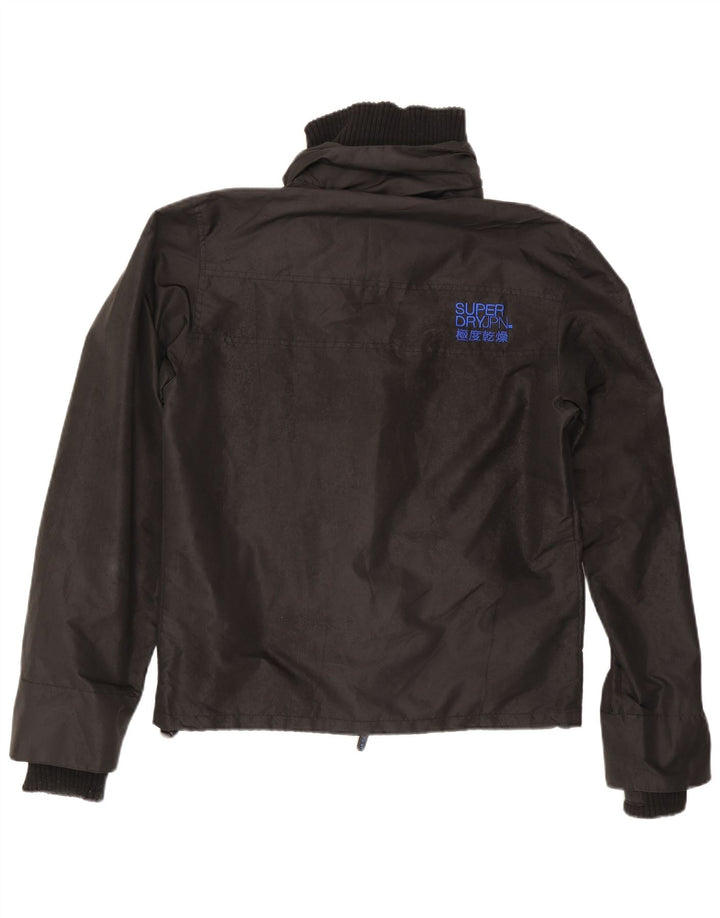 Jachetă de ploaie grafică Superdry pentru femei UK 14 Medium Black
