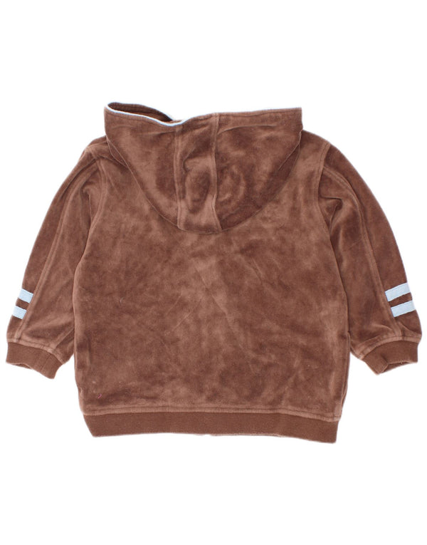 Pulover Puma Baby Boys Velour Zip Hoodie 18-24 luni Maro Colorblock