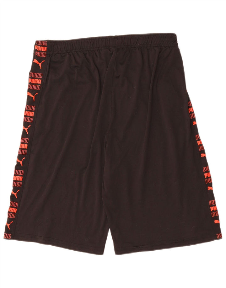 Pantaloni scurți sport grafic PUMA pentru bărbați, mari, negru, poliester
