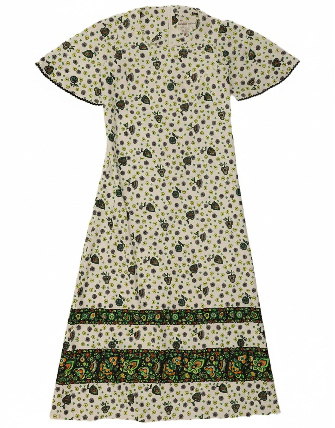 NORMAN LINTON Womens Maxi Dress EU 38 Medium White Floral Polyester