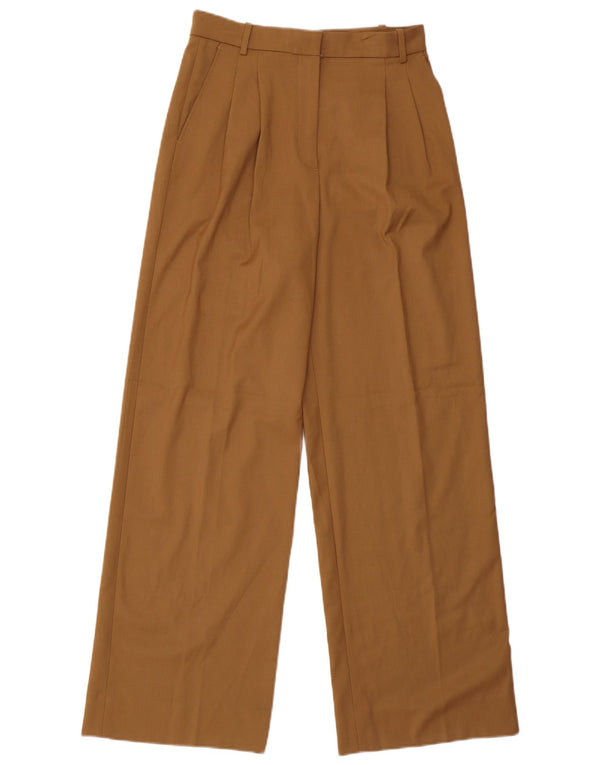 Pantaloni chino pentru femei cu talie înaltă Zara Mici L26 L31 Poliester bej