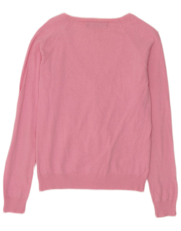 Pulover cardigan pentru femei Zara UK 10 mic roz