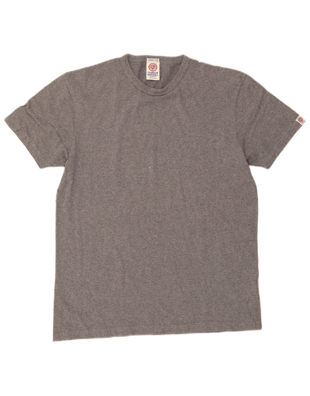 Tricou pentru bărbați Franklin & Marshall Top din bumbac gri mediu