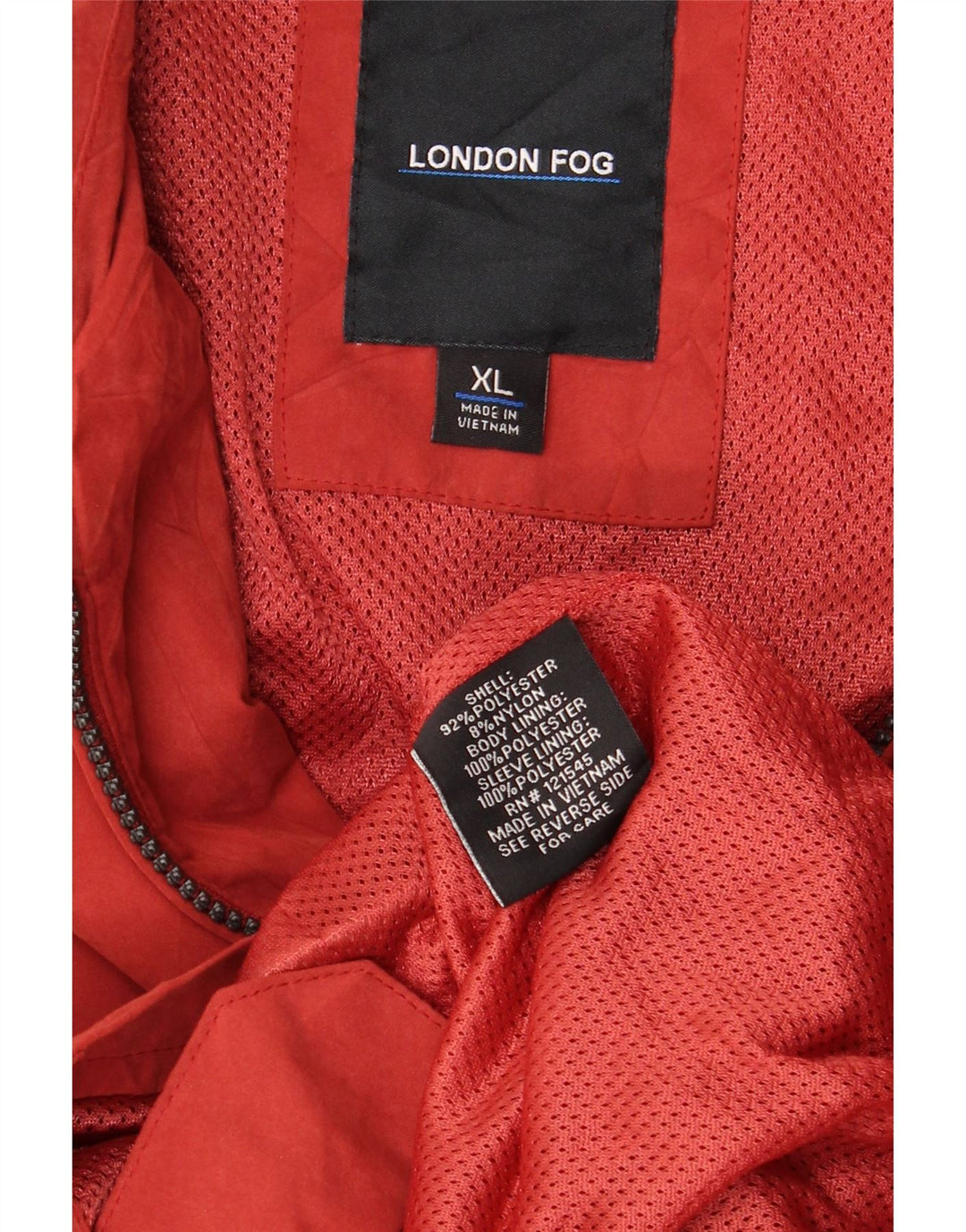 LONDON FOG Jachetă Bomber pentru bărbați UK 42 XL Poliester roșu