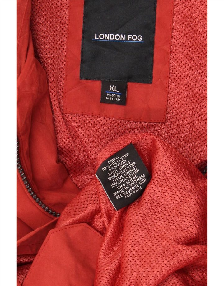 LONDON FOG Jachetă Bomber pentru bărbați UK 42 XL Poliester roșu