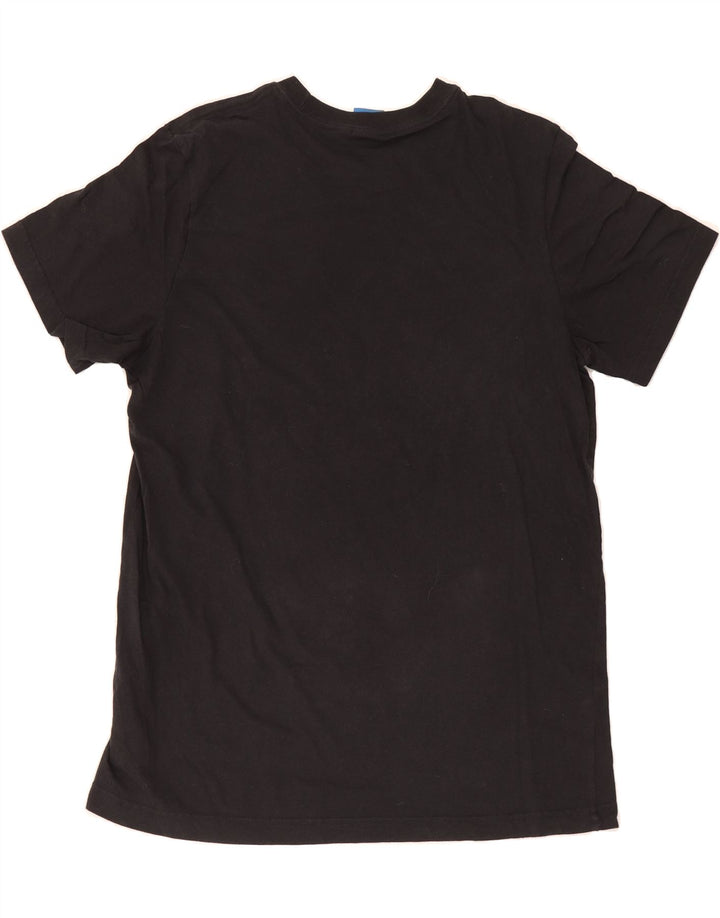 ADIDAS Mens Graphic T-Shirt Top Large Black Cotton Vintage Adidas and Second-Hand Adidas from Messina Hembry 