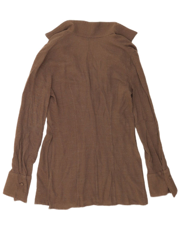 Bluză cu mânecă lungă pentru femei Emporio Armani Top IT 40 Small Brown Viscose