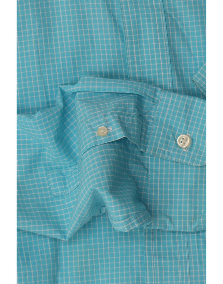 Cămașă pentru bărbați Chaps Easy Care XL Blue Check Bumbac
