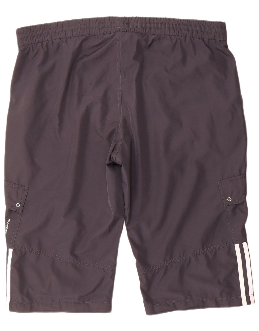 Pantaloni scurți sport adidas pentru femei UK 22 2XL poliester gri