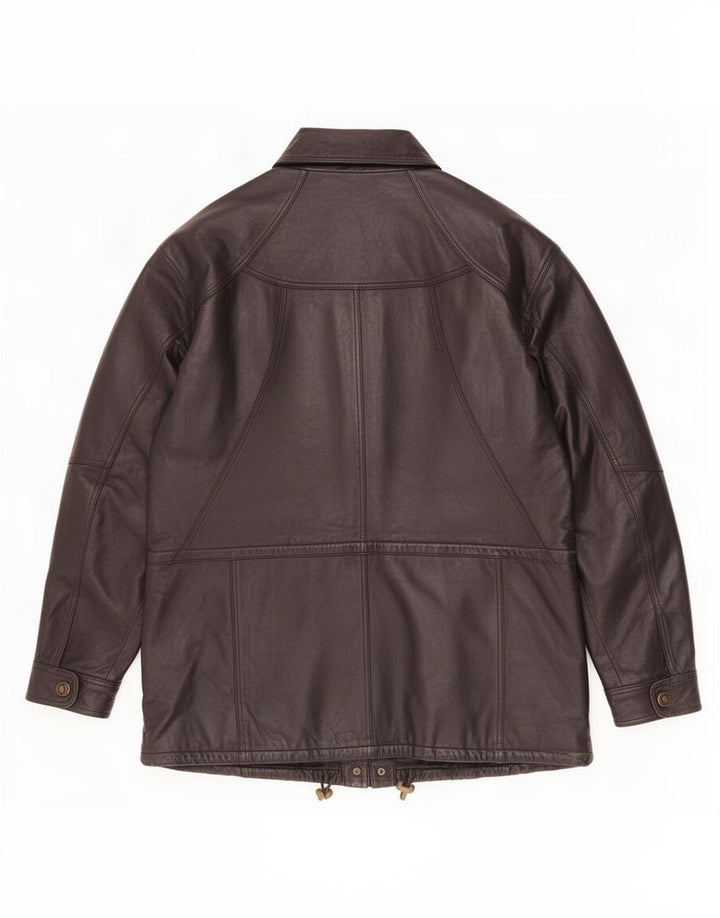 Jachetă de piele pentru bărbați CLASIC UK 40 Large Black