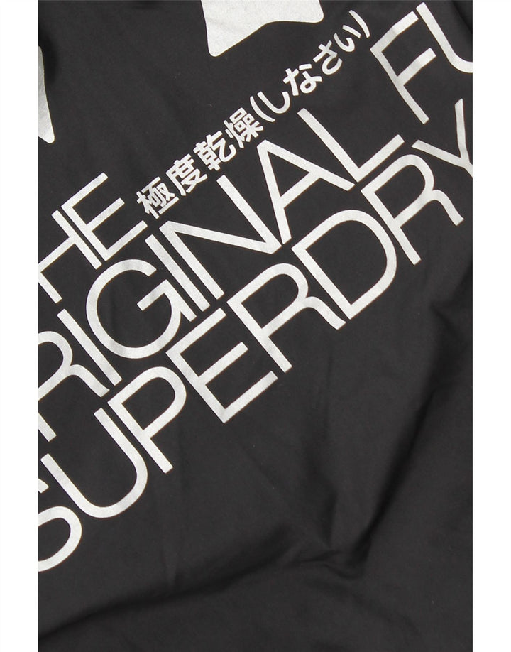 Jachetă căptușită cu glugă Superdry pentru femei UK 14 Medium Burgundy Nylon