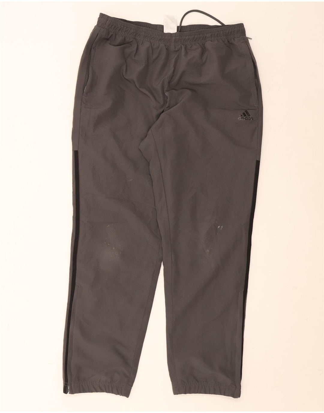 Pantaloni de trening Adidas pentru bărbați Joggeri mari, gri, poliester