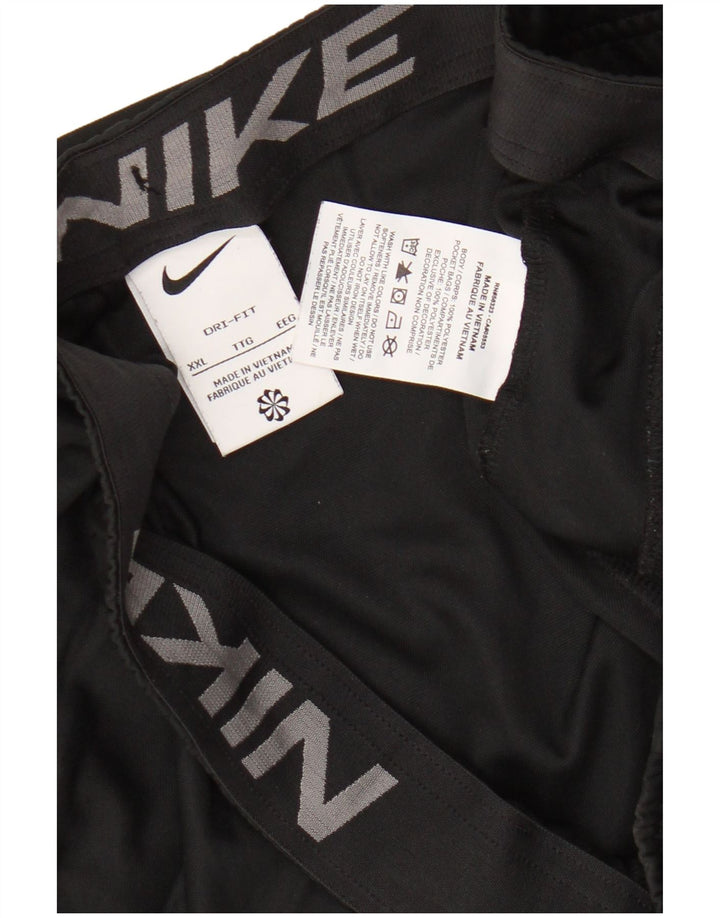 Pantaloni scurți sport Nike Dri Fit Graphic pentru bărbați 2XL, poliester negru