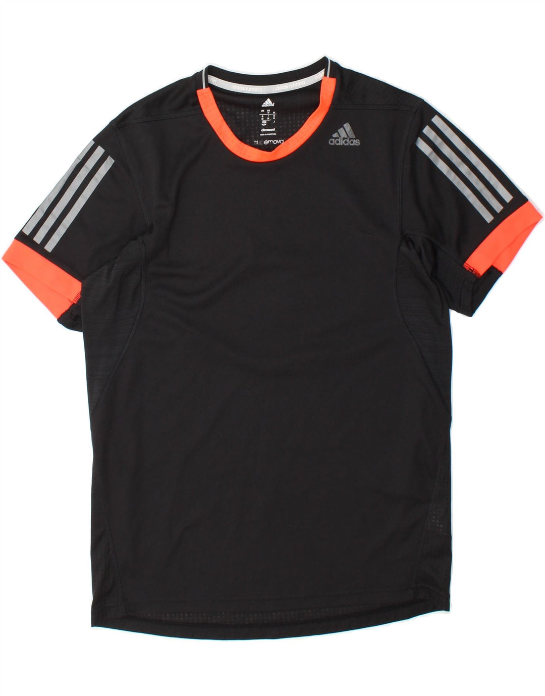 ADIDAS Mens Climacool T-Shirt Top Medium Black Polyester Vintage Adidas and Second-Hand Adidas from Messina Hembry 