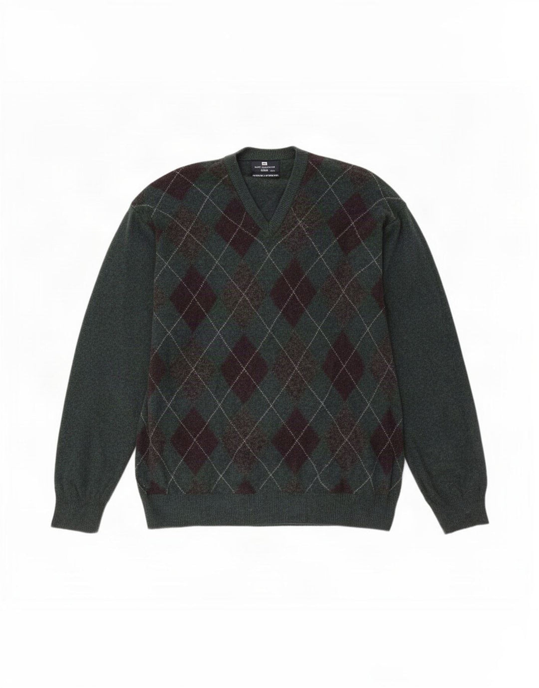 Marks & Spencer Pulover cu decolteu în V Blue Harbour pentru bărbați, 2XL, verde